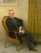 Heinrich Hellhoff Portrait des kaiserlichen Kammerherrn von Winterfeldt, in Armlehnstuhl sitzend Sweden oil painting artist